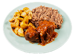 Large Beans & Plantain with Meat